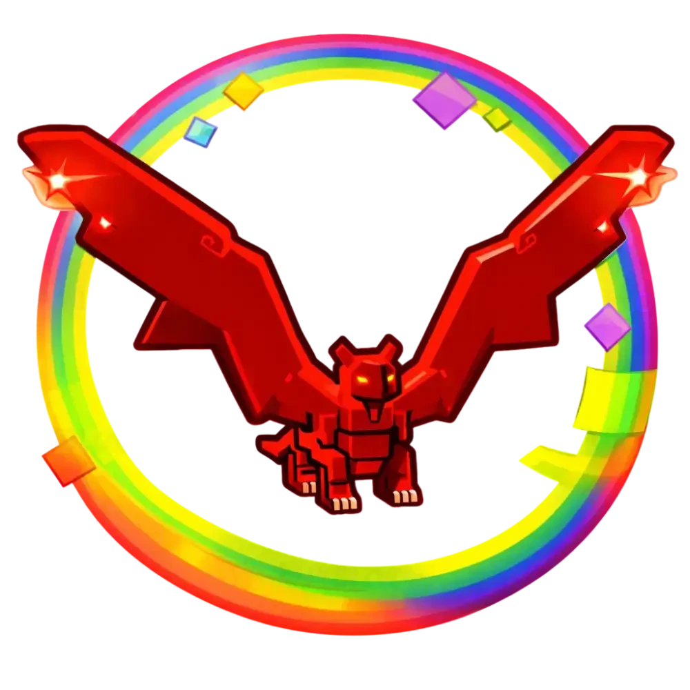 Rainbow New Years Dragon