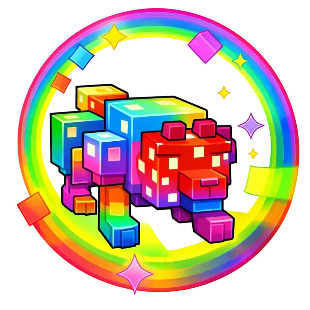 Rainbow Star Wolf