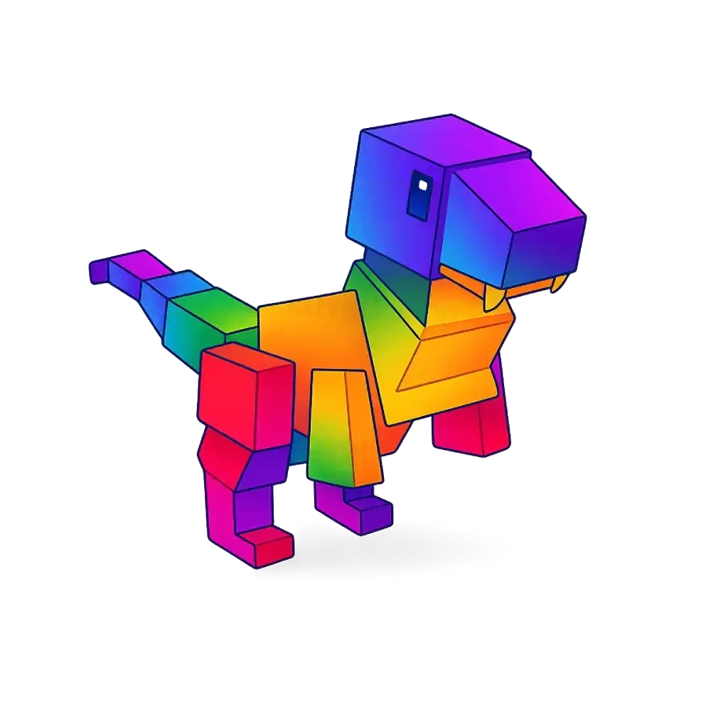 Rainbow T-Rex