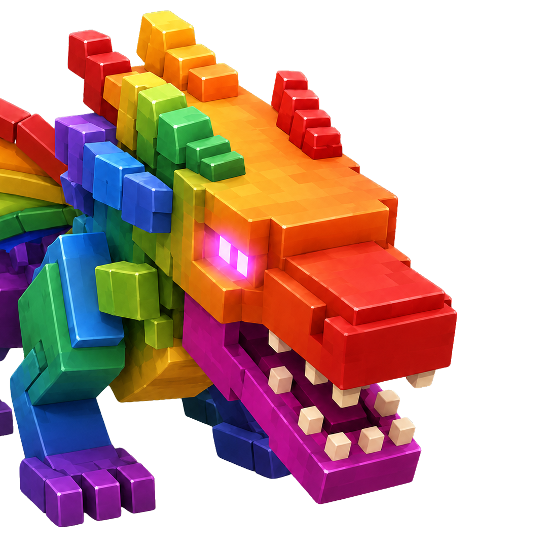 Mega Rainbow Black Dragon