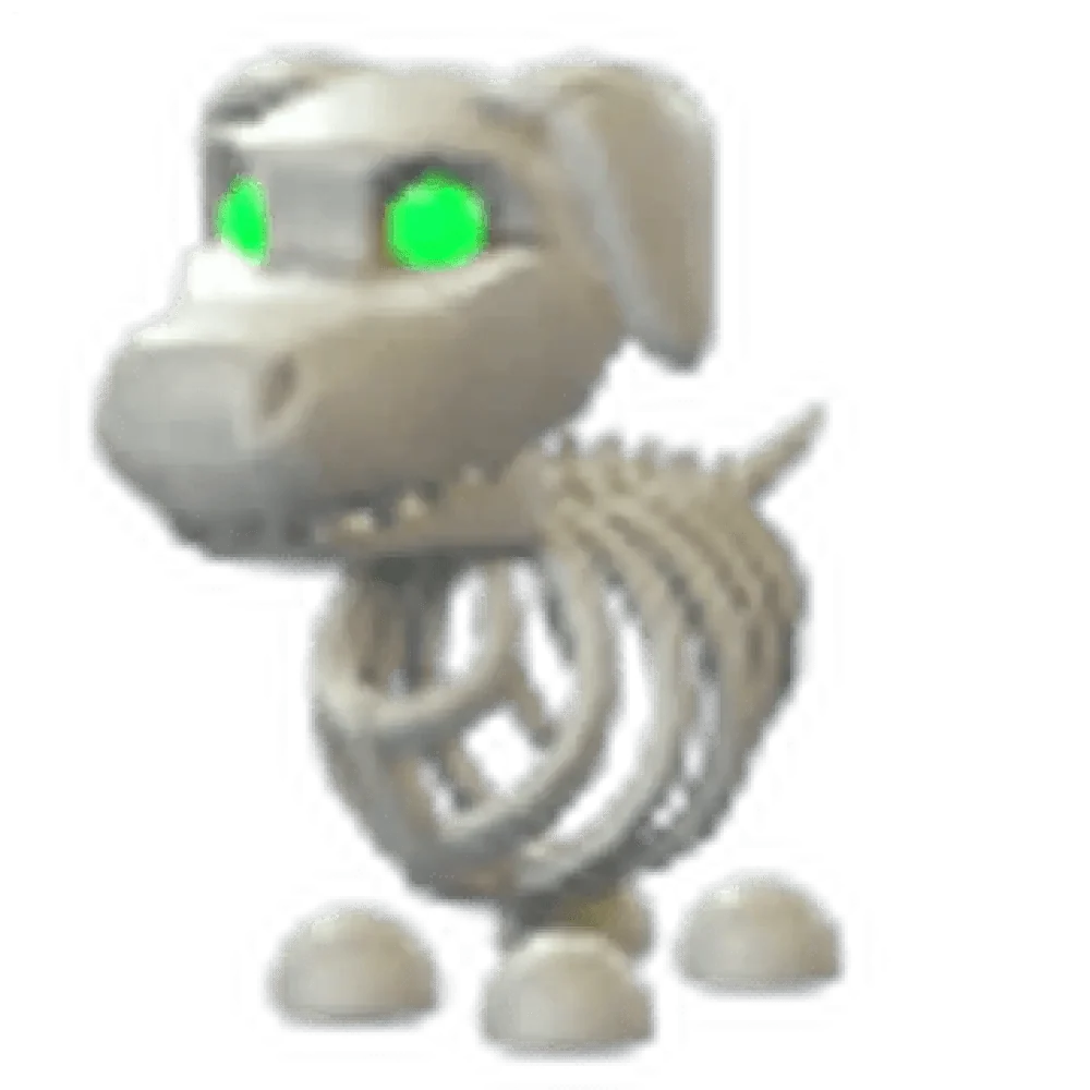 MFR Halloween White Skeleton Dog